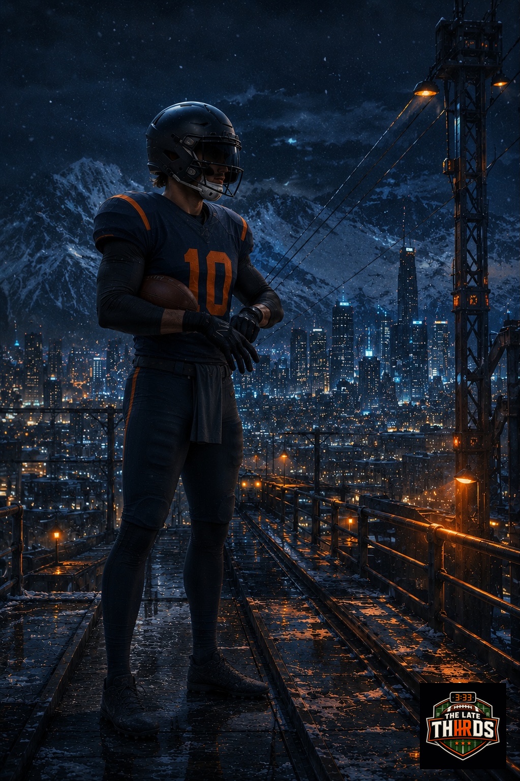 Bo Nix player artwork