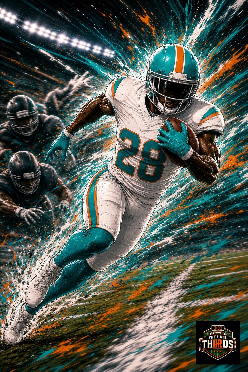De’Von Achane Late Thirds profile artwork