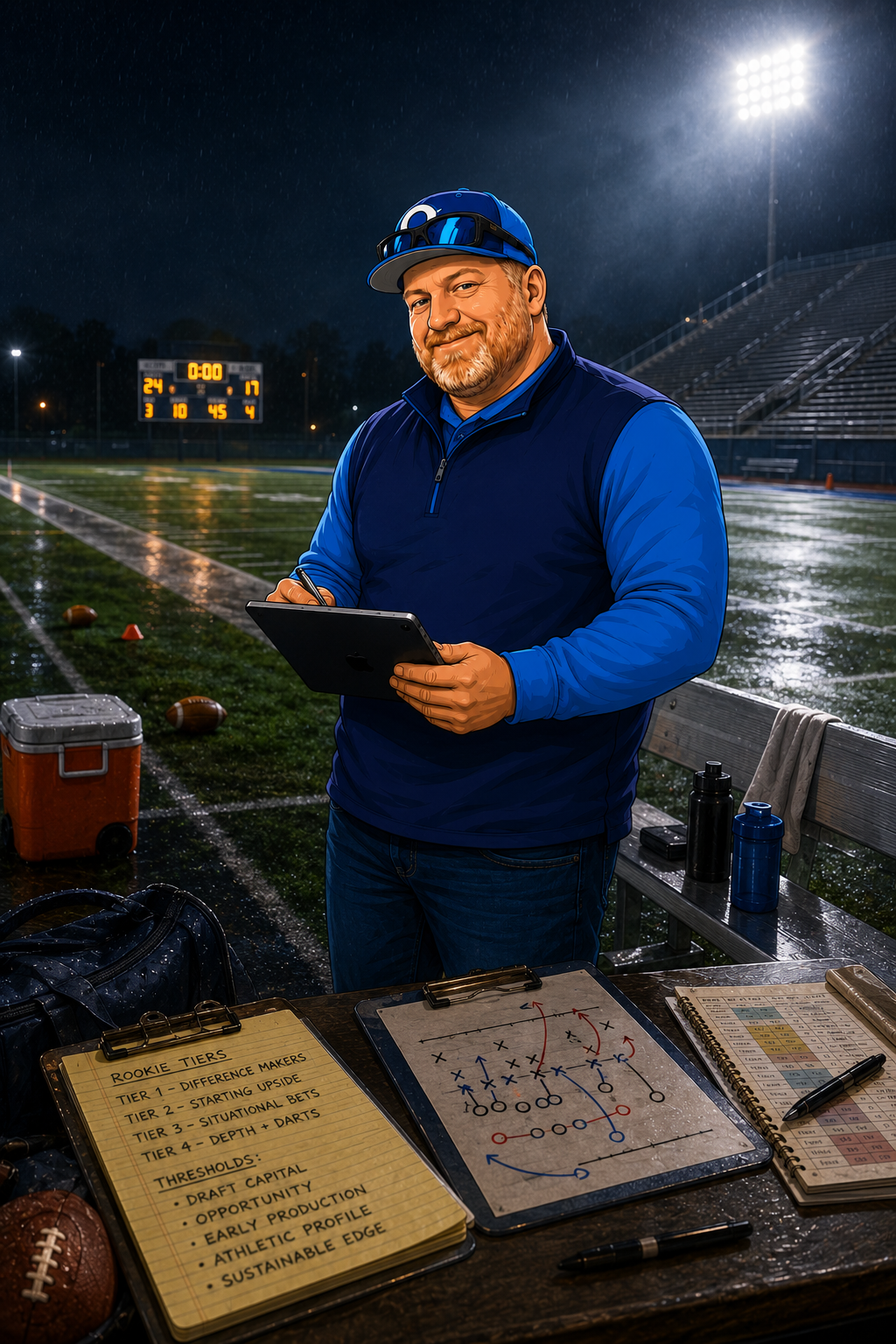 indyMANa scouting rookie prospects from the sideline