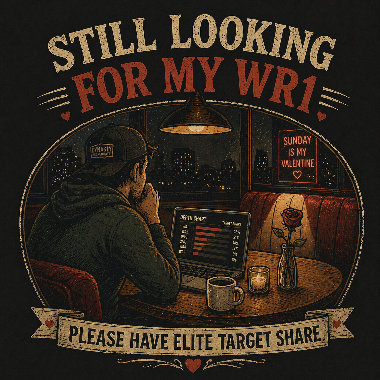 Still Looking For My WR1 shirt design
