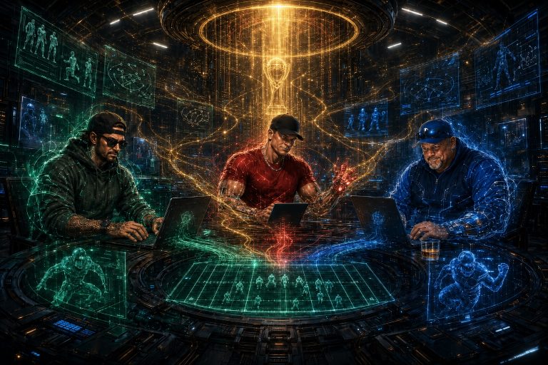 The Late Thirds fantasy football operations artwork