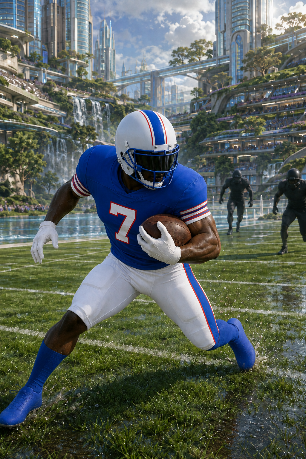 Ray Davis Buffalo Bills player artwork