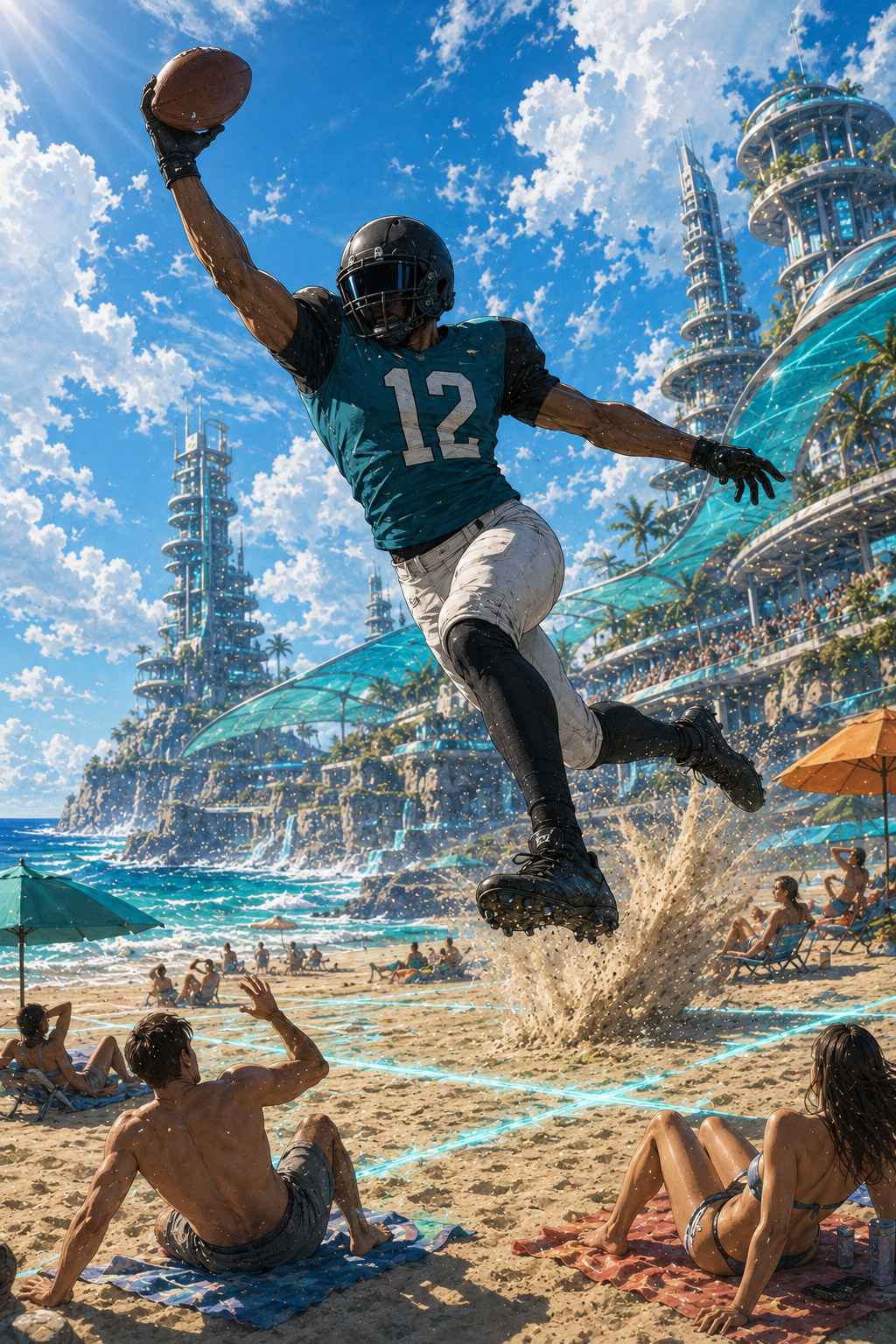 Travis Hunter player artwork